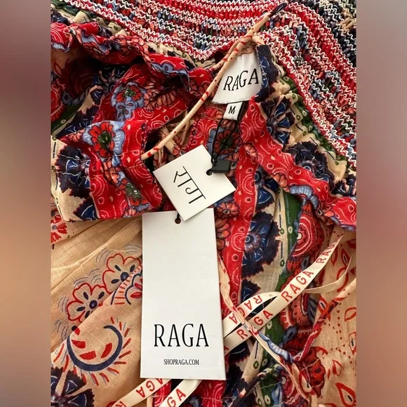 Raga Bohemian Halter Manisha Maxi Dress size Medium NWT - Picture 8 of 14